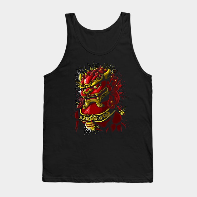 Chinese Blood Dragon Tank Top by albertocubatas